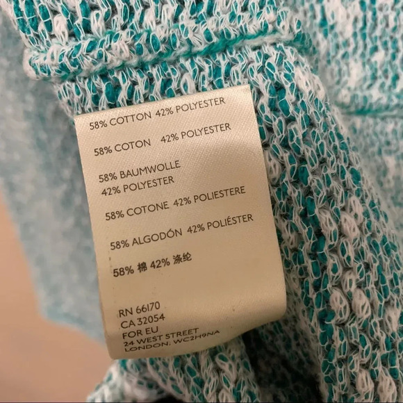 Free People Bright Lights V-Neck Sweater in Adriatic Sea Size Small - Picture 7 of 7